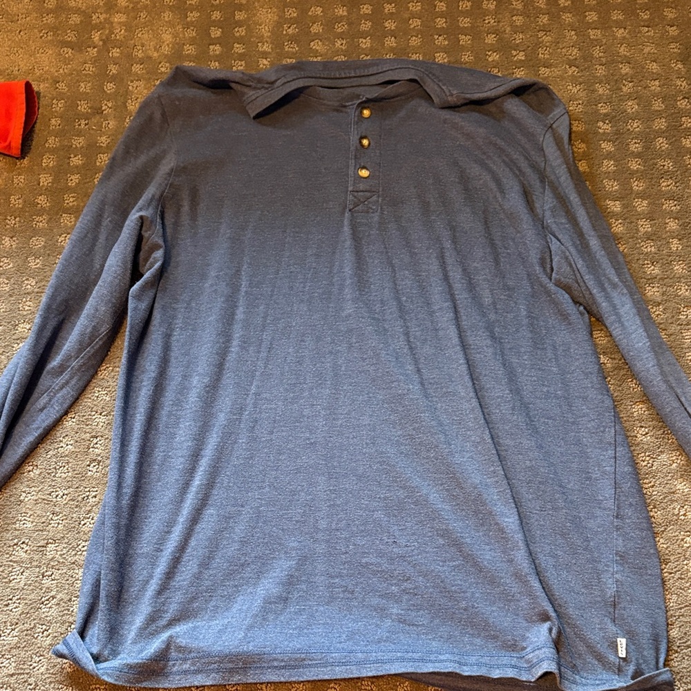 Levi's Classic Navy Long Sleeve Henley